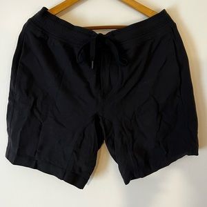 Lululemon XL Black Lounge Shorts Unlined. Luon fabric.